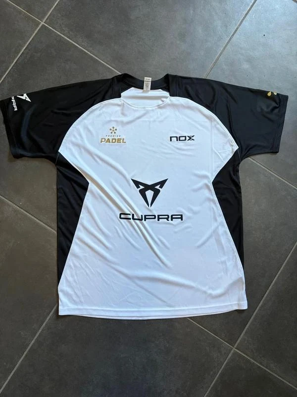 Technisch padel T-shirt, Premier Padel, NOX, wit en zwart, maat M – photo 5